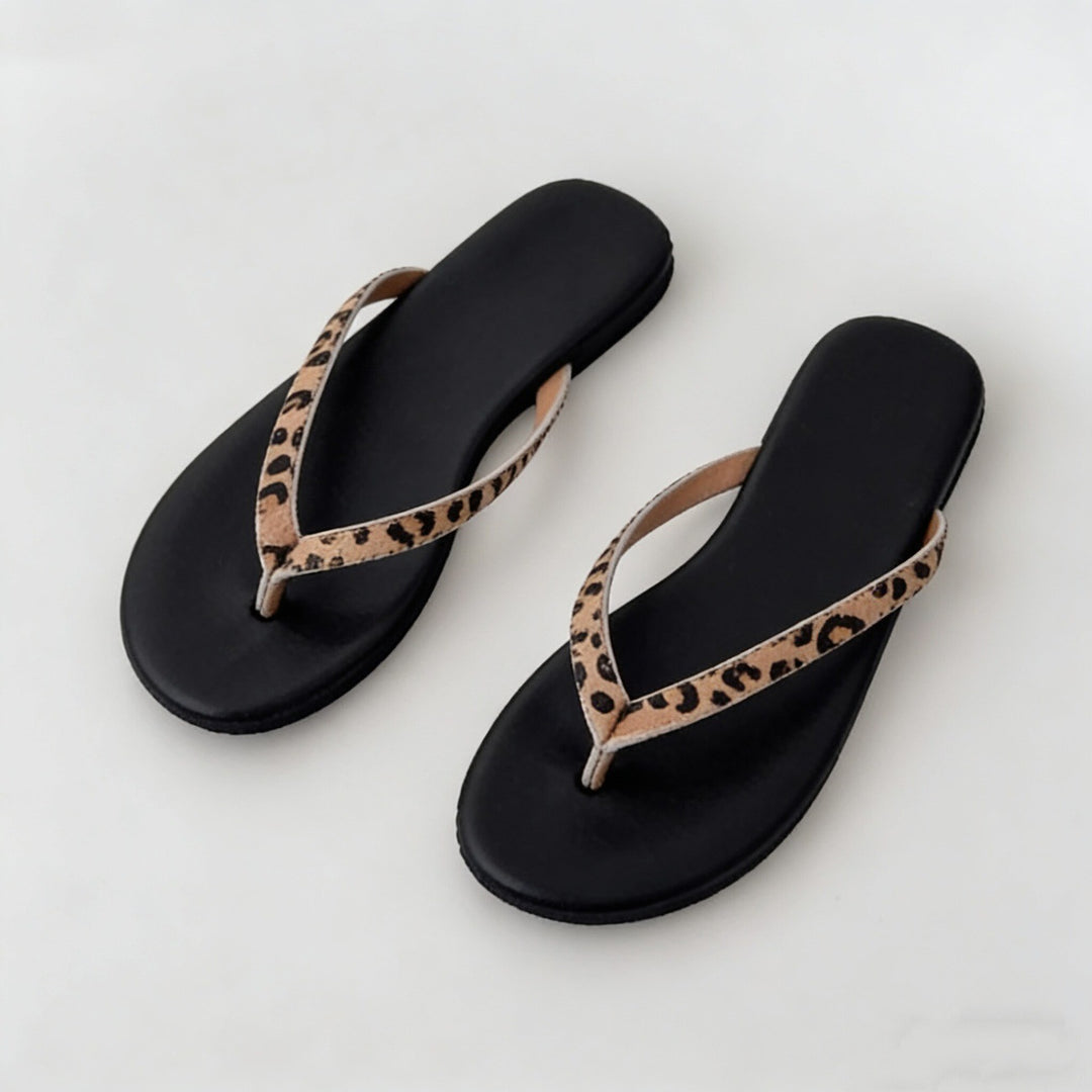 Damen Zehentrenner-Sandalen mit ergonomischem Fußbett und flexibler Sohle R&B