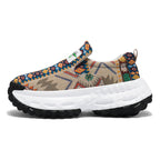 Damen Bequeme Ethno-Muster Sneakers R&B