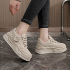 Damen modische Plateau Sneakers mit federleichter Dämpfung und ergonomischem Design R&B