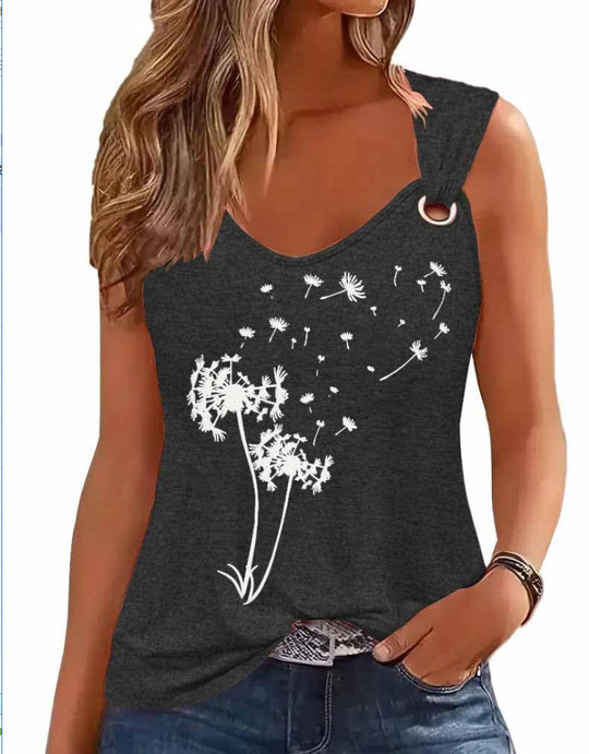 Damen Tanktop mit einzigartigem Grafikdruck und lässigem Schnitt R&B