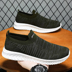 Damen Slip-On Sneakers mit atmungsaktivem Strickobermaterial von R&B