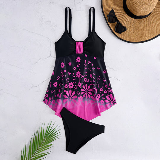 Damen Tankini-Set mit floralem Design und schmeichelndem Schnitt R&B