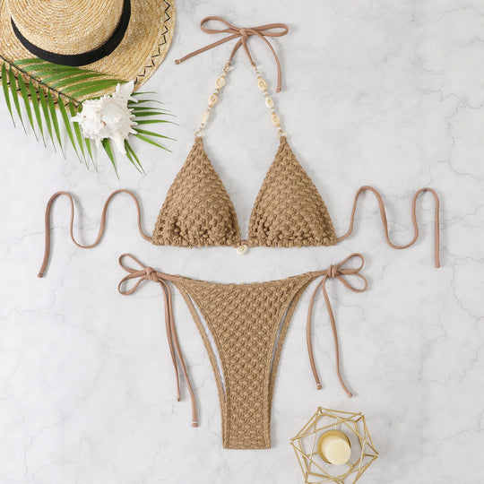 Damen Häkel-Bikini-Set mit eleganten Details R&B
