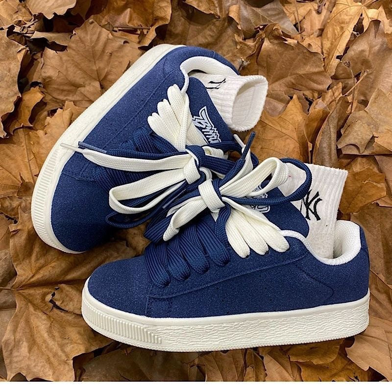 Damen Sneakers im Retro-Stil mit gepolsterter Zunge und atmungsaktivem Obermaterial