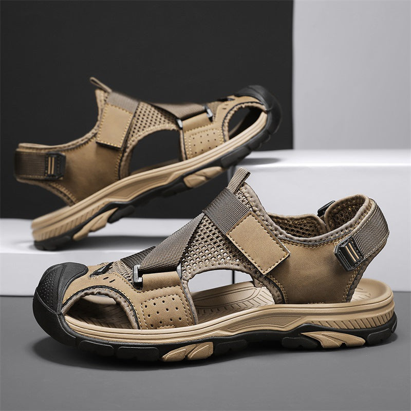 Herren Outdoor-Sandalen mit verstellbaren Riemen und rutschfester Sohle R&B