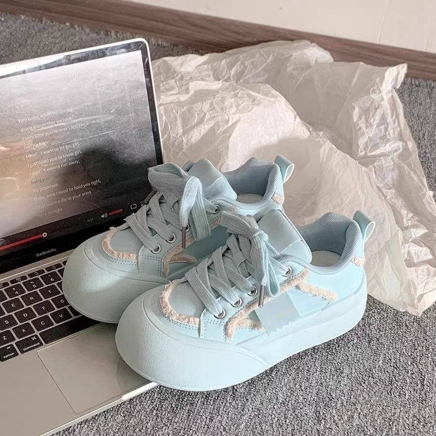 Damen Modische Plateausneaker mit lässigem Design und komfortabler Dämpfung R&B