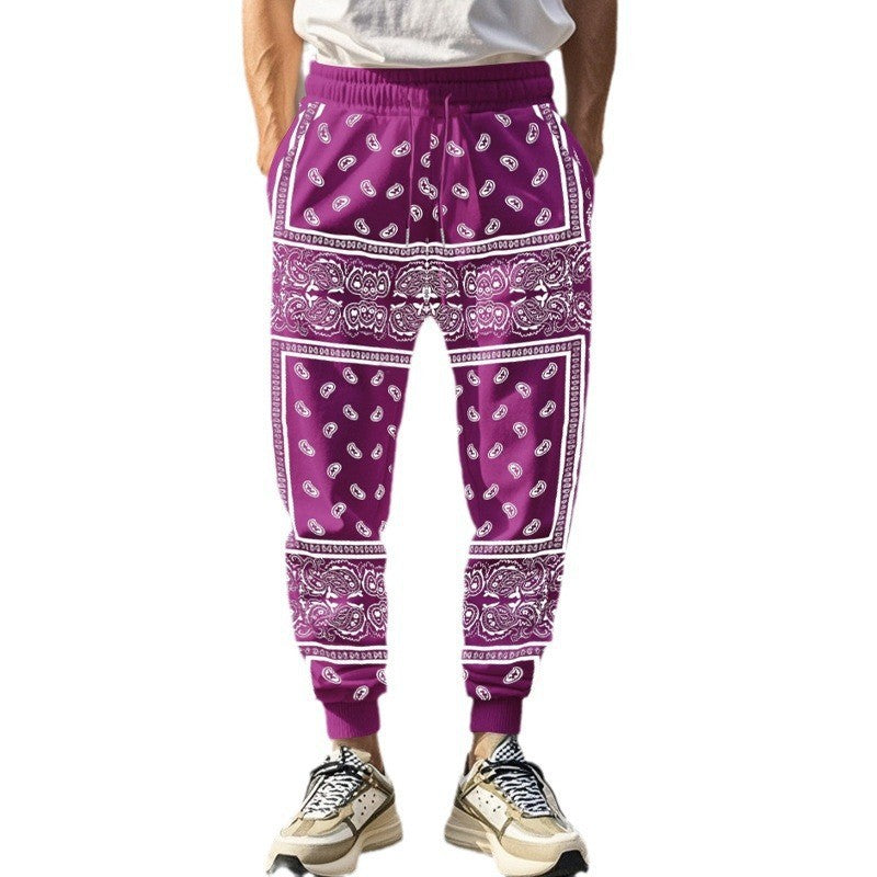 Herren unkomplizierte Jogginghose im Bandana-Stil