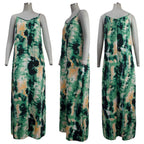 Damen Elegant langes Kleid mit Spaghettiträgern R&B