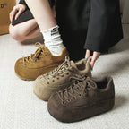Damen Komfortable Sneaker aus weichem Wildleder R&B
