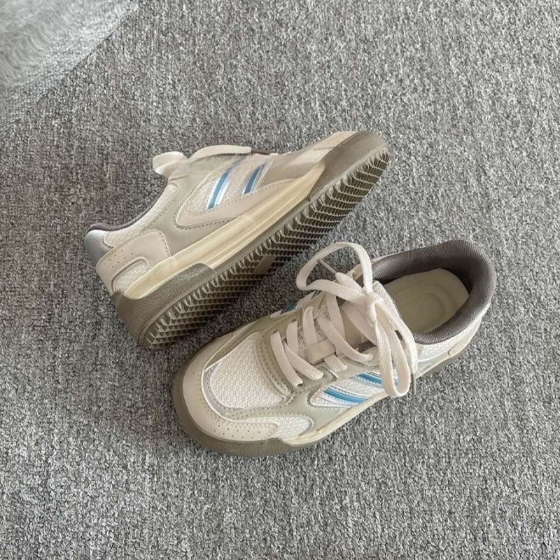 Damen Sportliche Sneakers mit atmungsaktiven Mesh-Einsätzen und bequemer Dämpfung