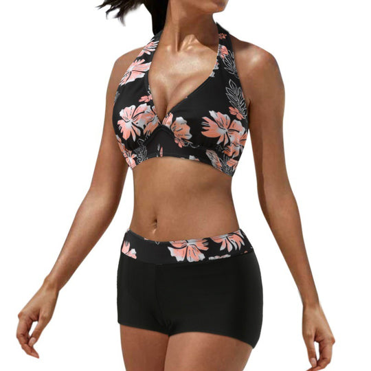 Damen Sportlicher Bikini mit hoch geschnittenem Unterteil R&B