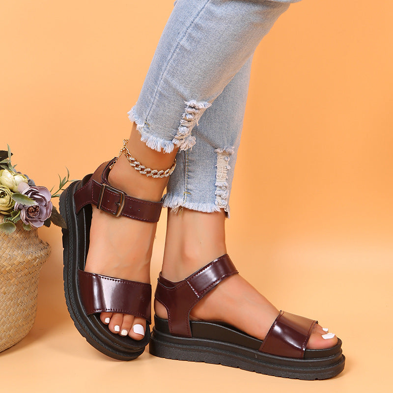 Damen Komfortable Plateausandalen R&B