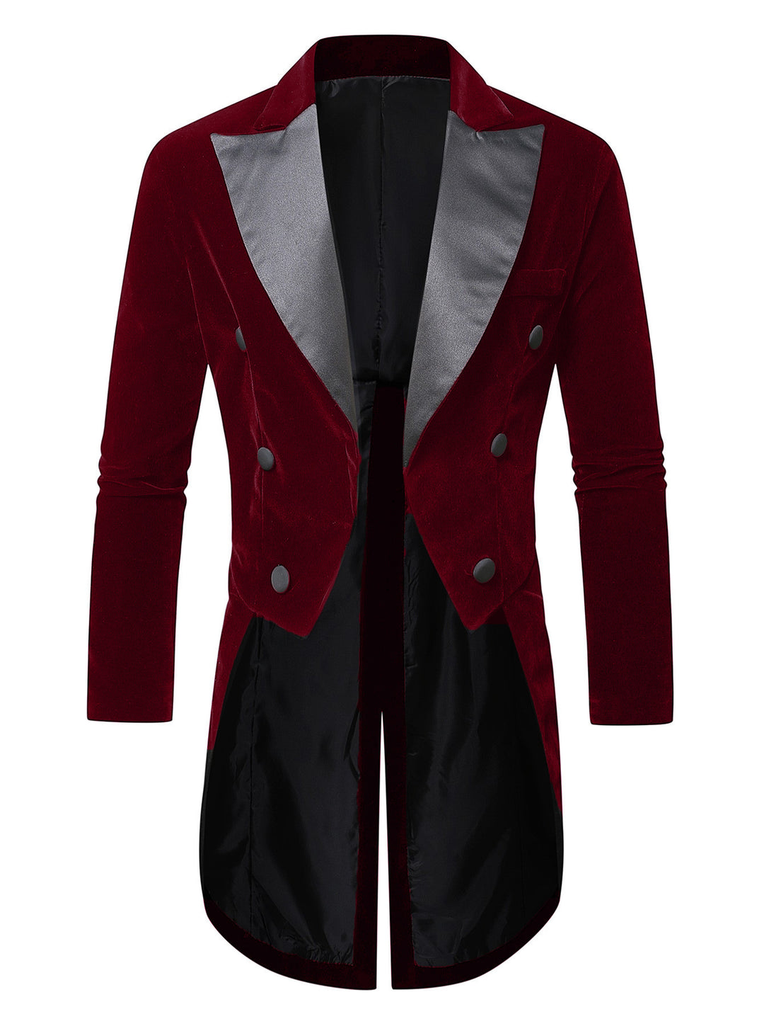Herren eleganter Samtblazer mit modernem Schnitt und glänzenden Details R&B
