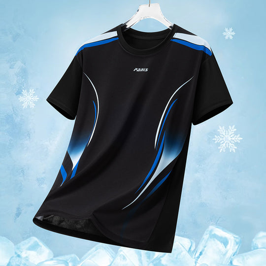 Herren nan atmungsaktives Funktionsshirt mit ergonomischem Schnitt und dynamischem Print R&B