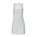Damen Verspieltes Minikleid mit Punkten und Spitzenbesatz R&B