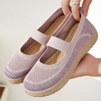 Damen Bequeme Slip-On Sportschuhe mit elastischem Riemen