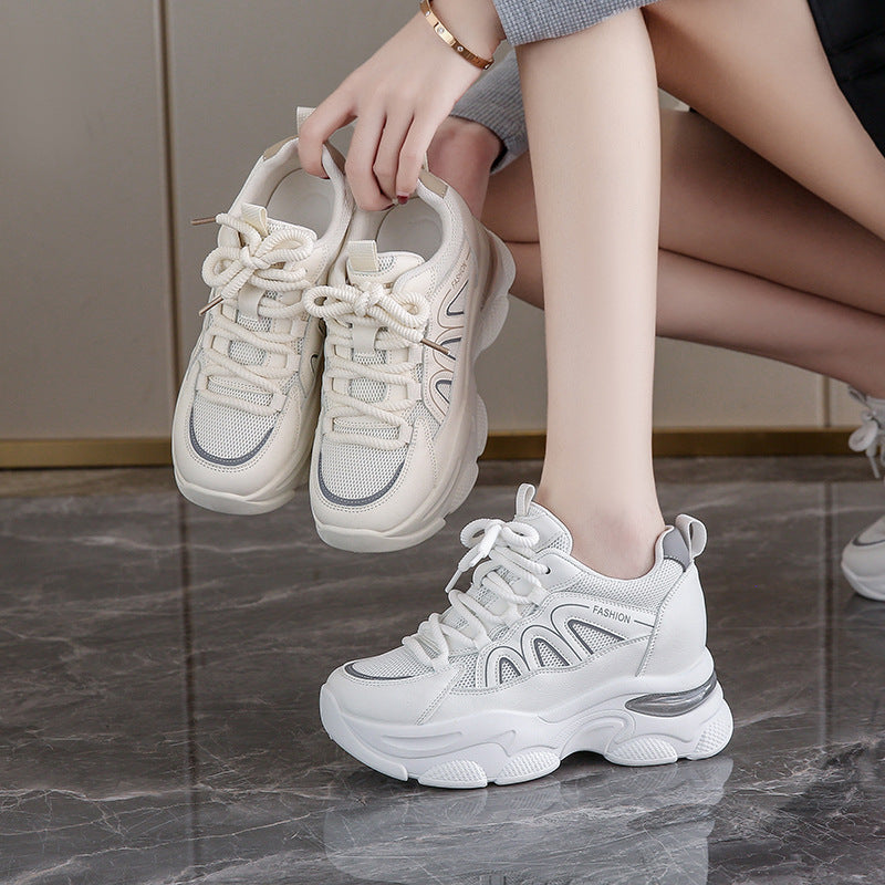 Damen Bequeme Sport Sneakers mit atmungsaktivem Mesh-Obermaterial und gummierter Sohle R&B