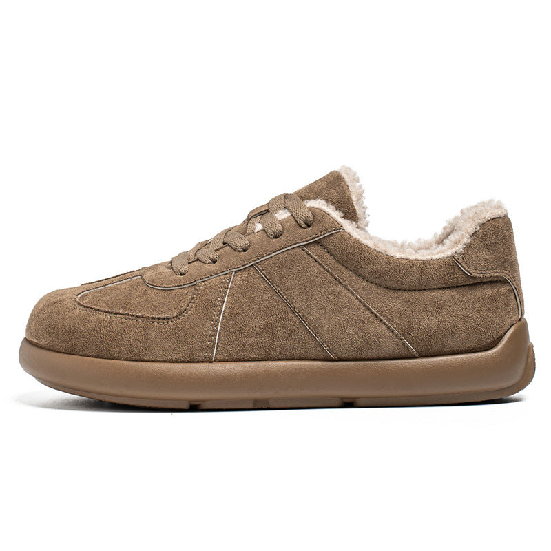 Damen bequeme und stilvolle Halbschuhe mit Futter aus Kunstfell R&B