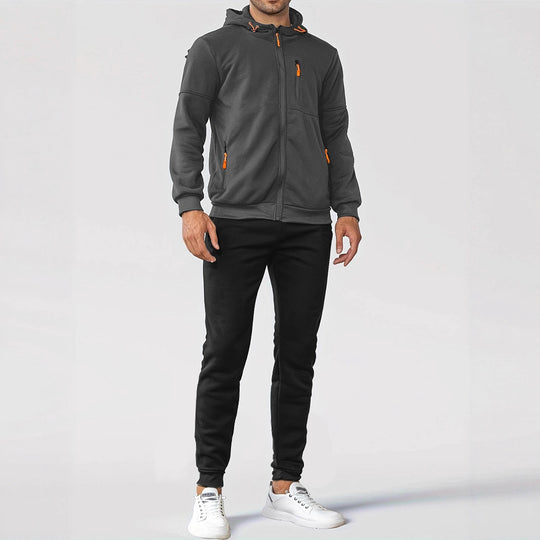 Herren Trainingsjacke mit praktischen Taschen und atmungsaktiver Funktion R&B