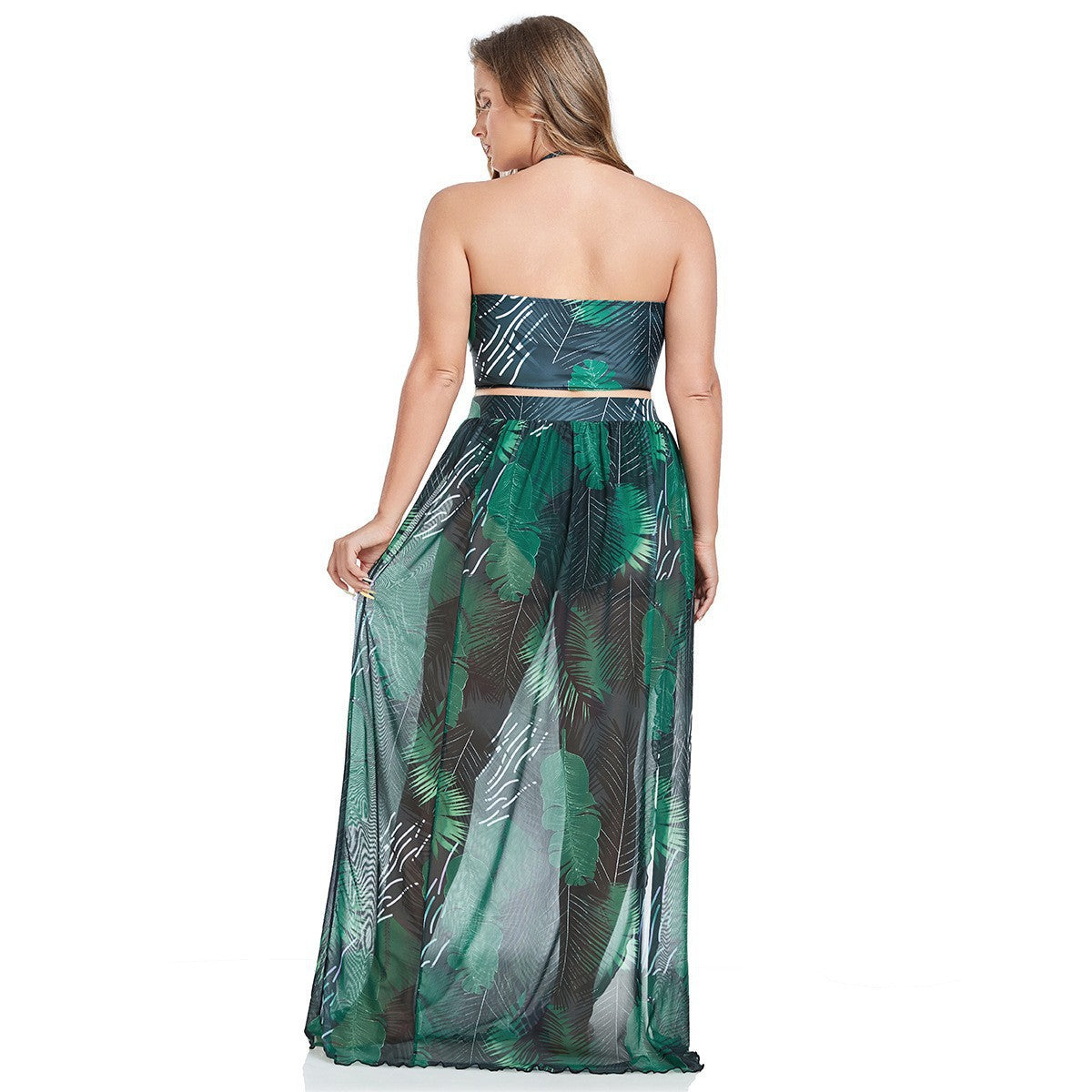 Damen Beach-Kleid mit floralem Muster und verspieltem Schnitt R&B