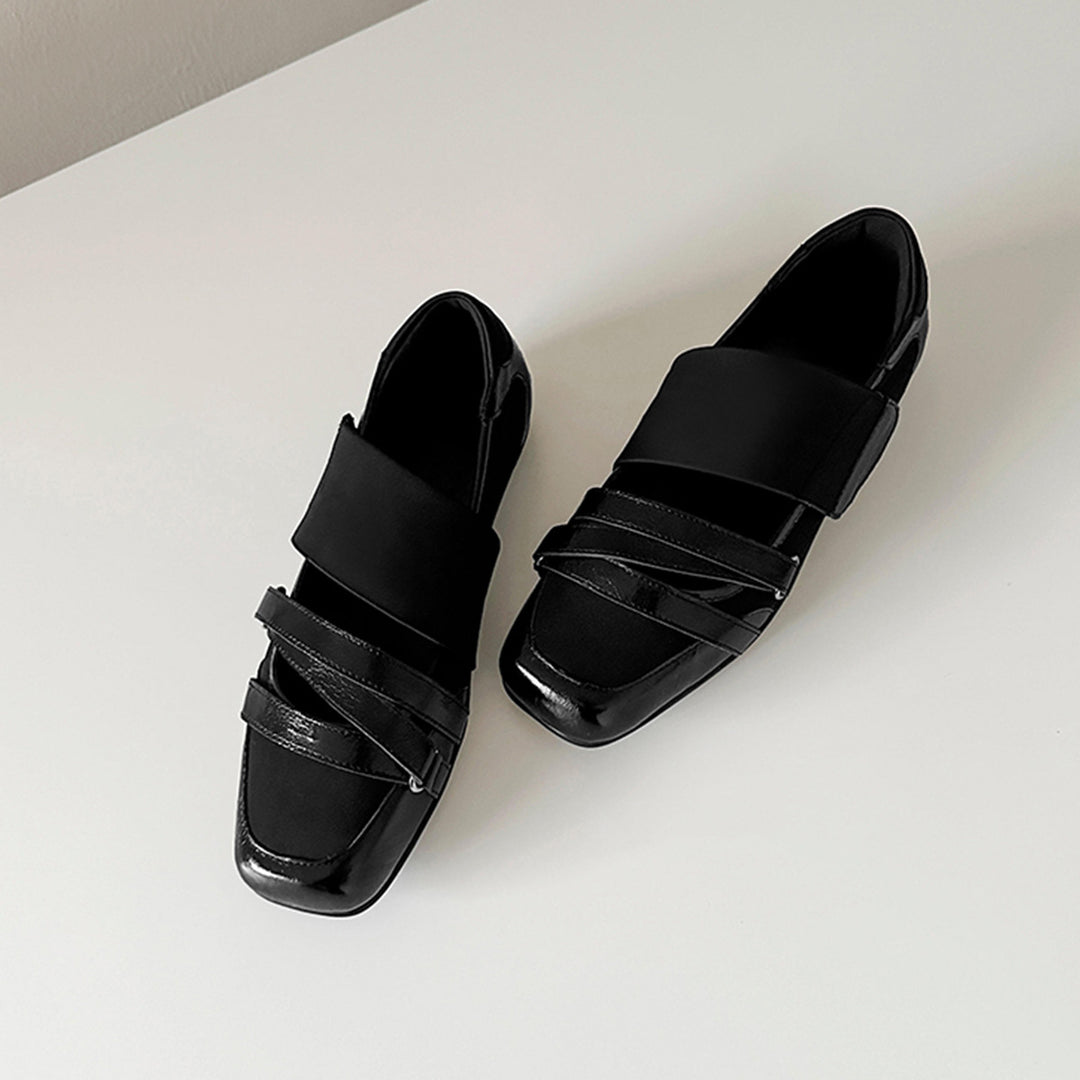 Damen Modische Ballerina-Schuhe mit dekorativen Metallic-Details R&B