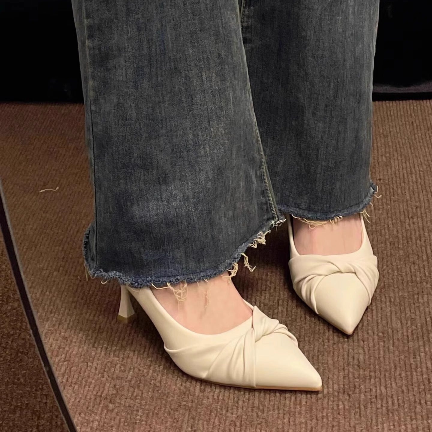 Damen Elegante Pumps mit dekorativem Knoten-Design R&B