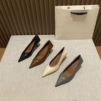 Damen Ballerinas aus geflochtenem Lederdesign R&B