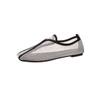 Damen Slip-On Ballerinas aus atmungsaktivem Netzmaterial