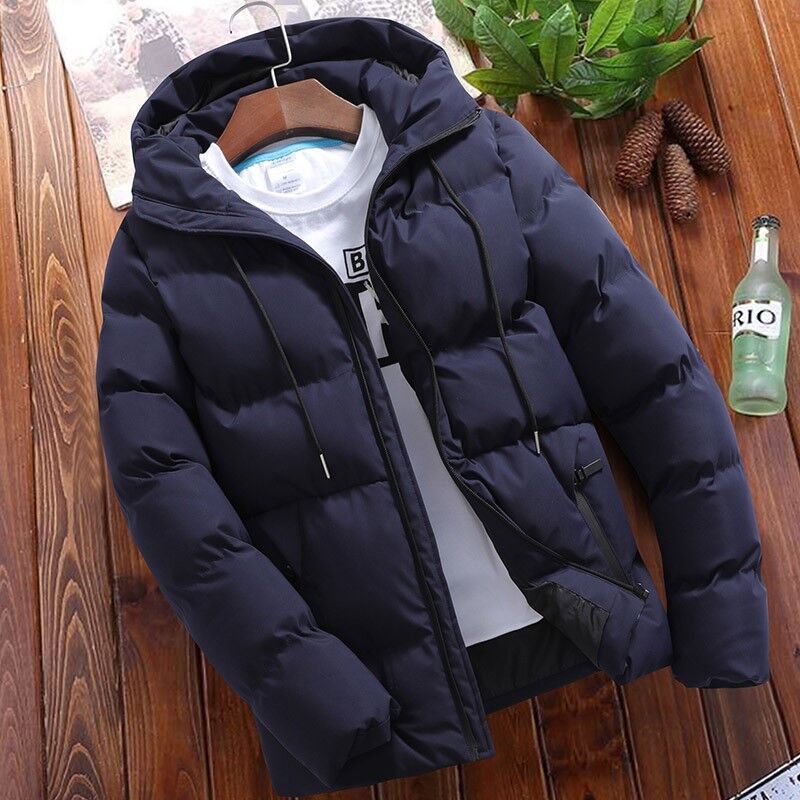 Herren nan gesteppte Thermo-Steppjacke mit Kapuze und winddichter, wasserabweisender Polyesterhülle R&B