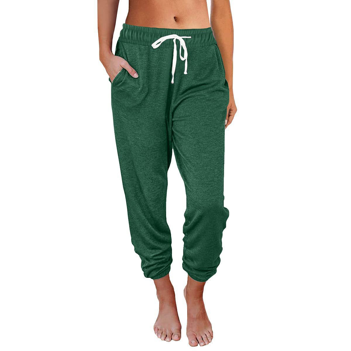 Damen bequeme Sweatpants mit Kordelzug und praktischen Taschen R&B