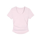 Damen Elegantes kurzärmliges Basic-Oberteil mit figurbetonendem Schnitt R&B