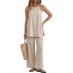 Damen Leichte und luftige Sommerhose mit Tanktop R&B