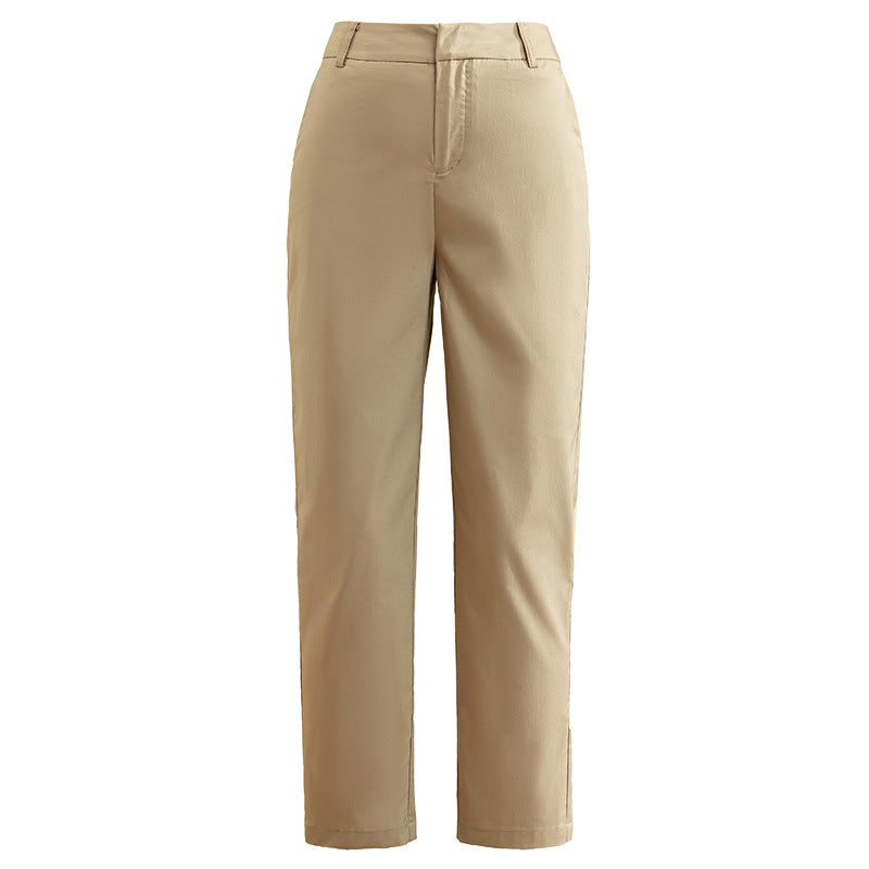 Damen Chino Stoffhose mit elastischem Bund