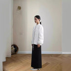 Damen modische Bluse mit Kordelzug und Puffärmeln R&B