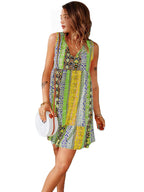 Damen Sommerliches Mustermix Kleid R&B