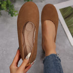 Damen Komfortable Ballerinas mit weichem Obermaterial und rutschfester Sohle R&B