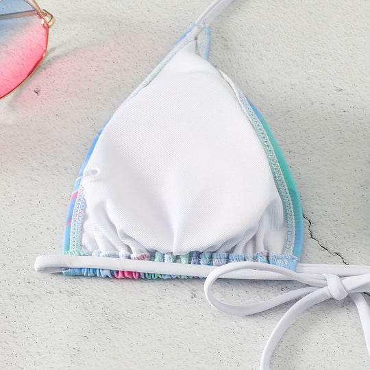 Damen Triangel-Bikini mit verspieltem Wickelrock R&B