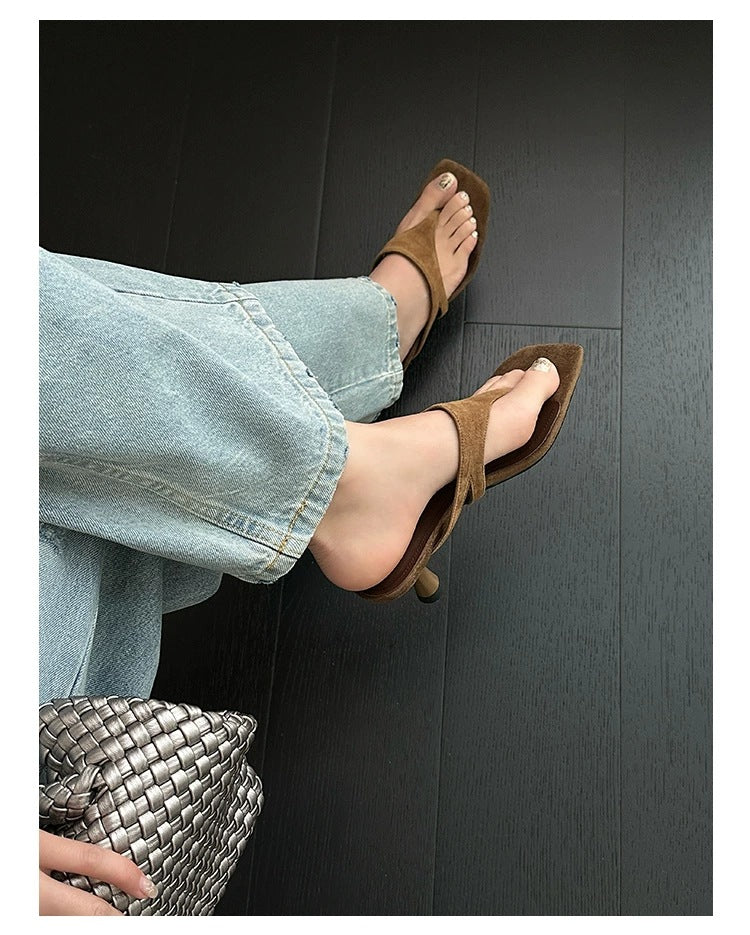 Damen Zehentrenner-Sandalen mit ergonomischem Fußbett und modischem Riemendesign R&B