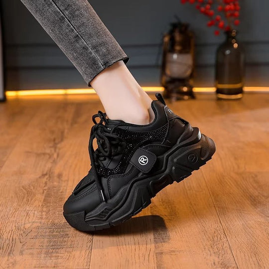 Damen Sportliche Chunky Sneakers mit atmungsaktivem Obermaterial und rutschfester Sohle R&B