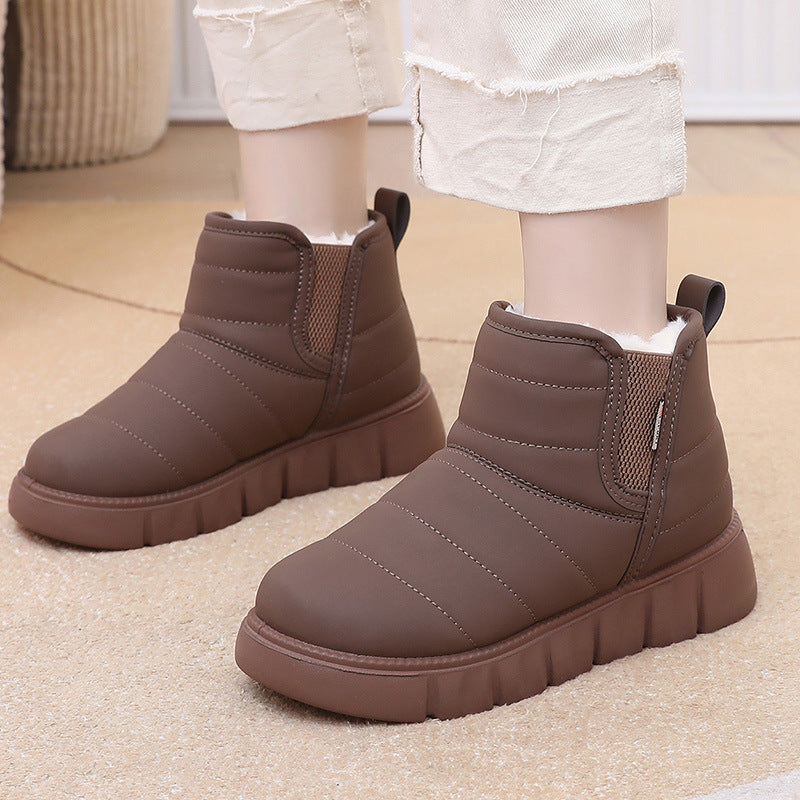 Damen Warme und gepolsterte Winterstiefel R&B