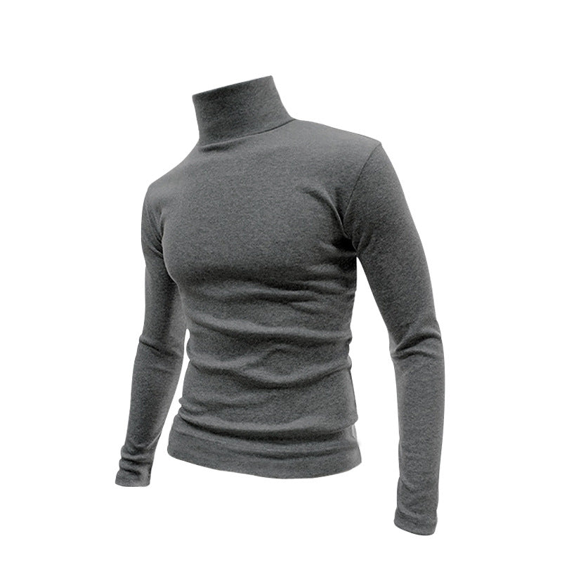 Herren Langarm-Turtleneck aus hochwertiger Baumwolle R&B
