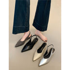 Damen Slingback Pumps mit spitzem Design und gemütlichem Fußbett R&B