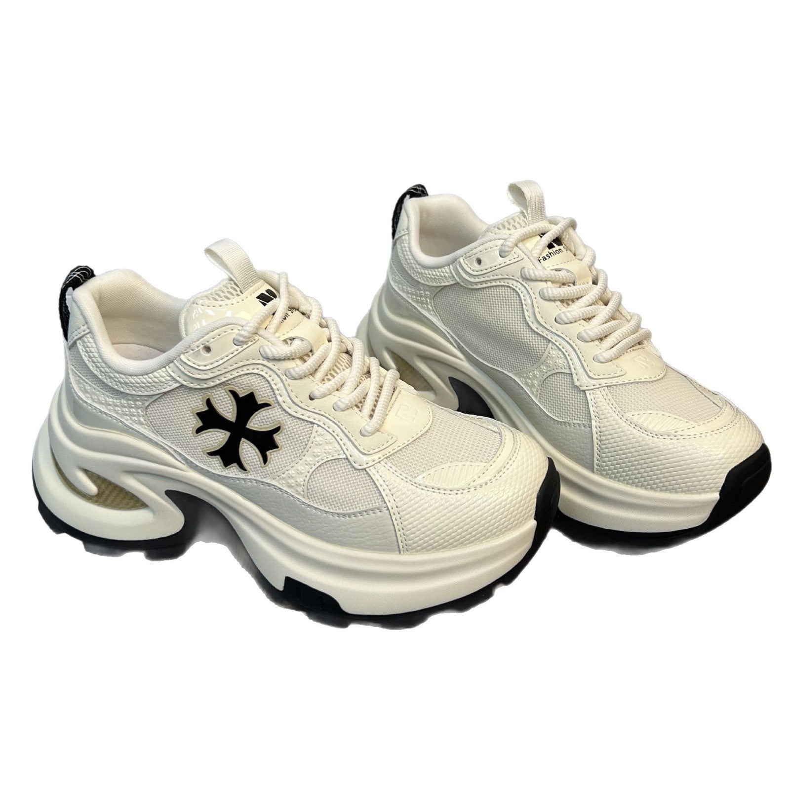 Damen Chunky Sneakers mit atmungsaktiver Mesh-Oberfläche und stabiler Sohle R&B