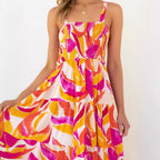 Damen Maxikleid mit floralem Design R&B