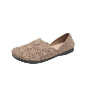 Damen Komfortable Ballerinas mit modischem Strickdesign R&B