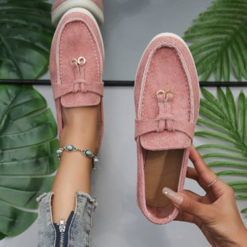 Damen bequeme Slipper mit elegantem Schnür-Detail und atmungsaktiver Sohle R&B
