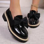Damen Ballerina-Schuhe mit dekorativen Schleifen und rutschfester Sohle R&B
