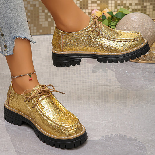 Damen Gepolsterte Schnürschuhe mit modischem Wabenmuster R&B