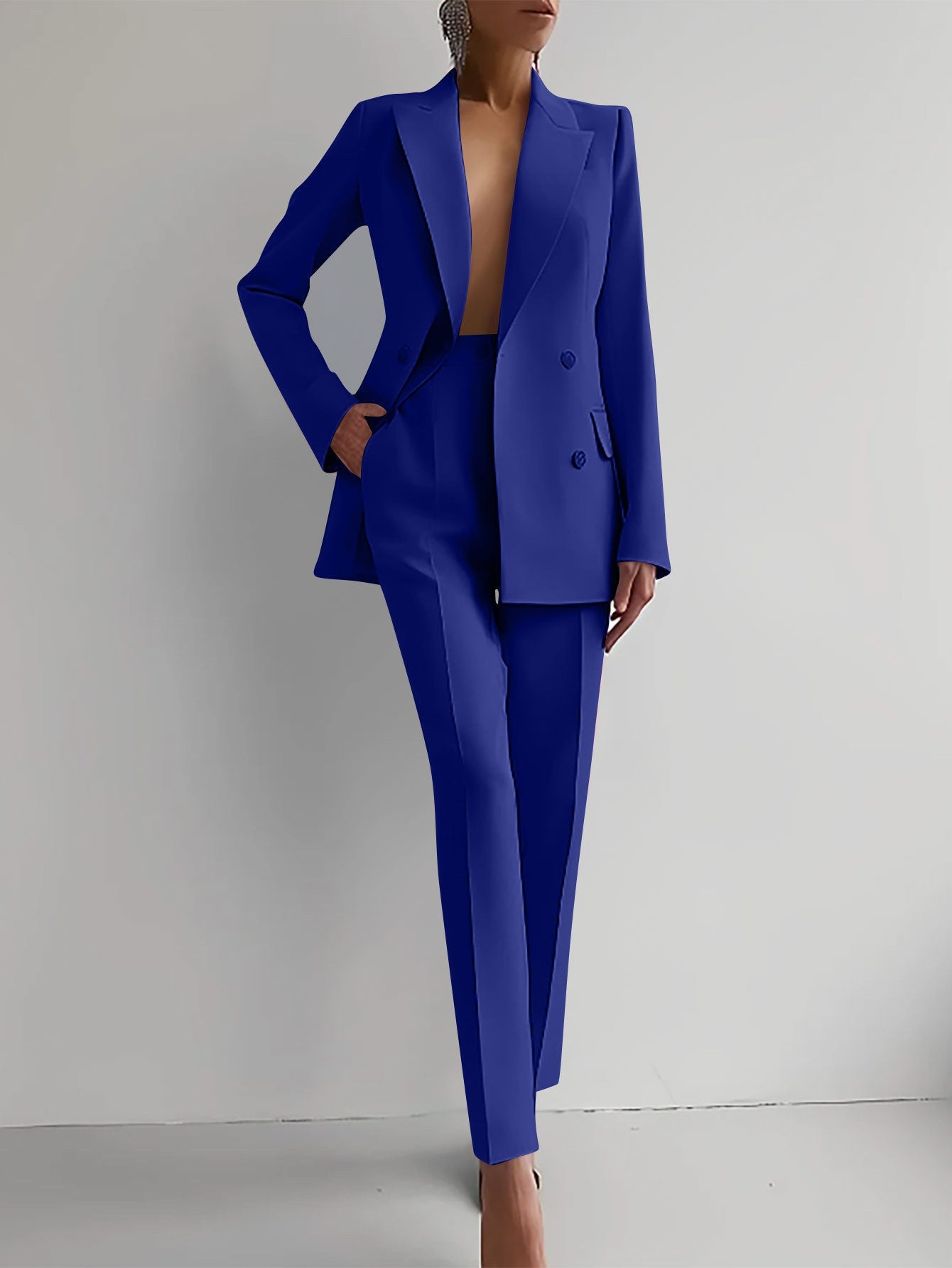 Luxuriöses Blazer- und Hosen-Set für Damen