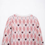 Damen Kuscheliger Pullover mit Herzdesign R&B